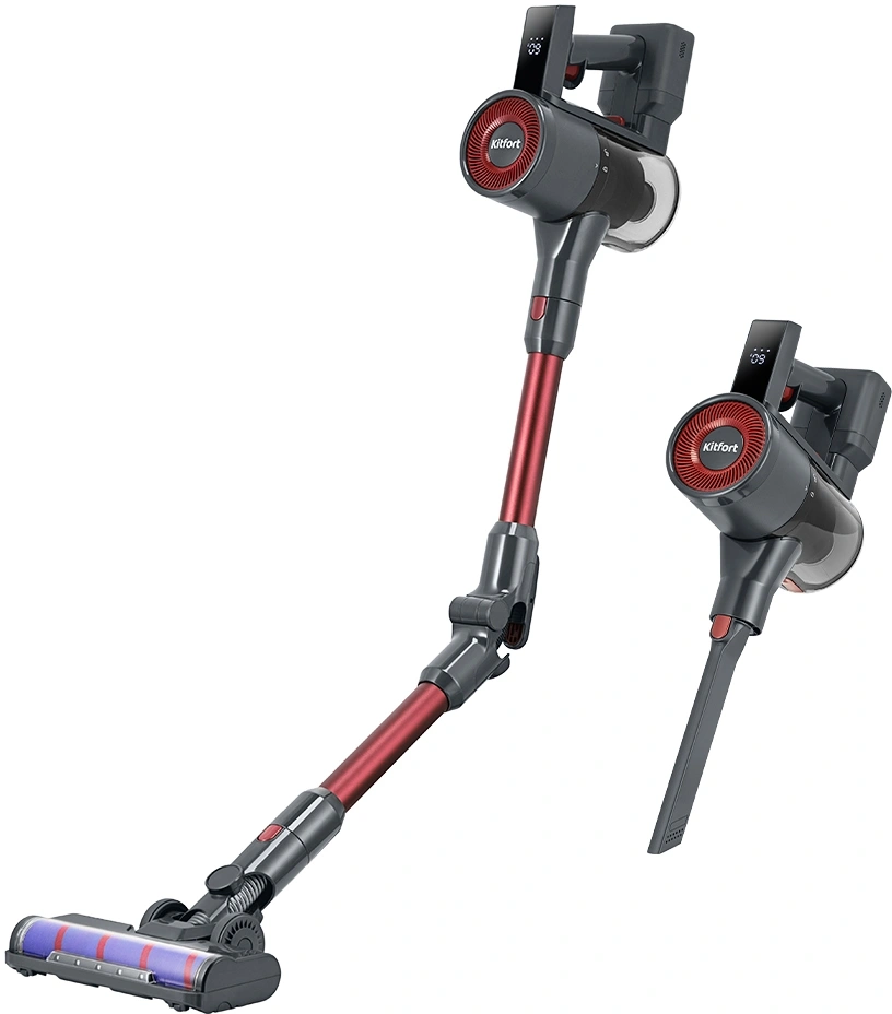 Пылесос Kitfort КТ-5539 450Вт красный/серый