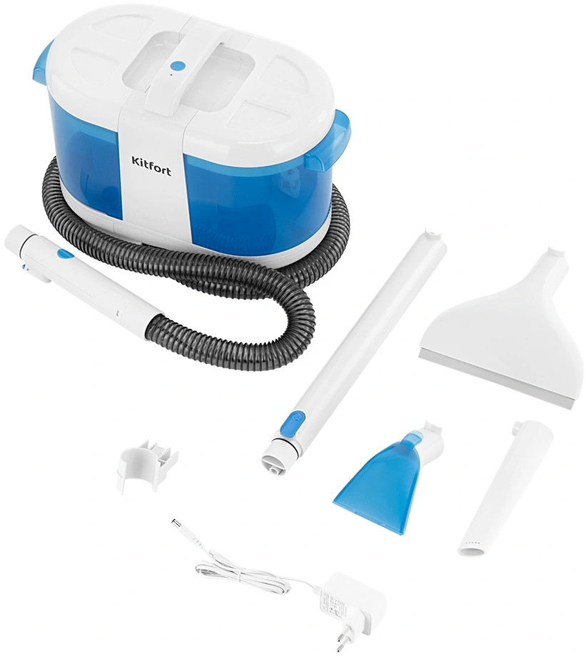 Пылесос моющий Kitfort КТ-5376 170Вт голубой/белый