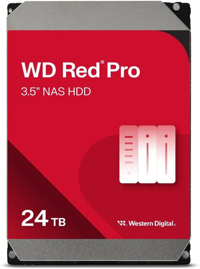 Жесткий диск WD SATA-III 24TB WD240KFGX NAS Red Pro (7200rpm) 512Mb 3.5"