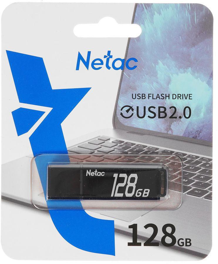 Флеш Диск Netac 128GB U351 NT03U351N-128G-32BK USB3.0 серый