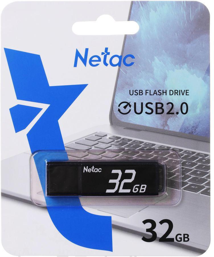 Флеш Диск Netac 32GB U351 NT03U351N-032G-32BK USB3.0 серый