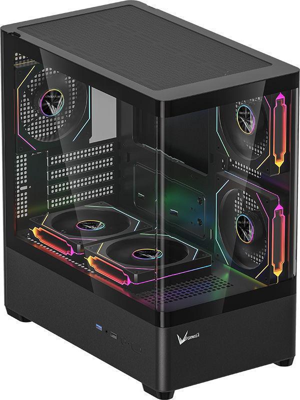 Корпус Formula Crystal U1M Cosmic черный без БП mATX 4x120mm 2x140mm 1xUSB2.0 1xUSB3.0 audio bott PSU