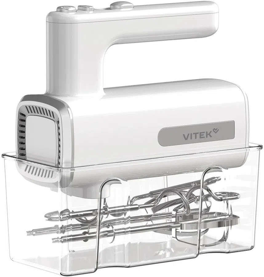 Миксер ручной Vitek VT-HM5005 800Вт белый/серебристый
