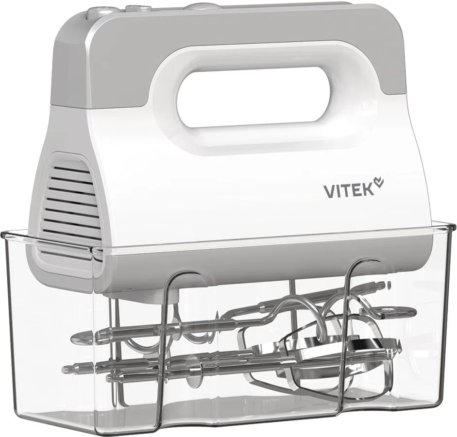 Миксер ручной Vitek VT-HM5001 800Вт белый/серебристый
