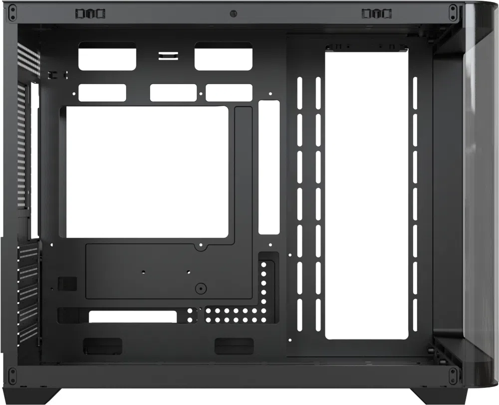Корпус Formula Crystal U2M Floe черный без БП mATX 9x120mm 1xUSB3.1 audio bott PSU