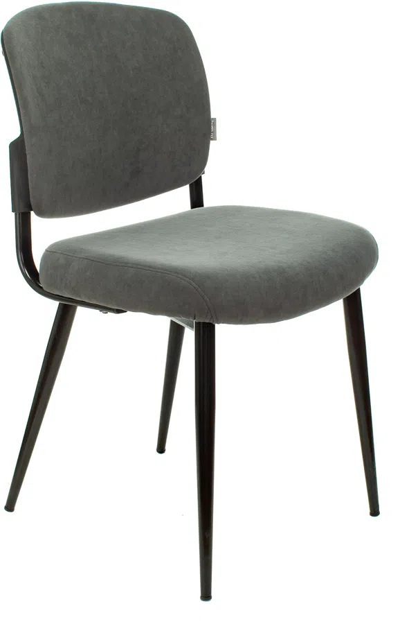 Стул для дома Бюрократ CH-K8 серый Alfa 44 металл черный на ножках (CH-K8_1/GREY)