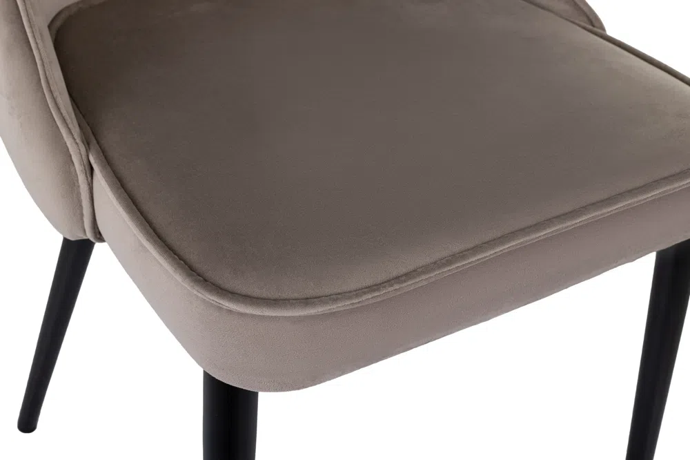 Стул для дома Бюрократ CH-K4 т.бежевый Holland 61 металл черный на ножках (CH-K4_1/HL61)