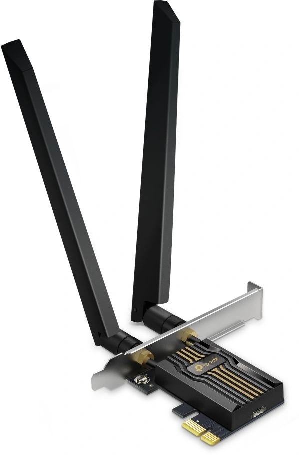 Сетевой адаптер Wi-Fi + Bluetooth TP-Link Archer TBE552E BE9300 PCI (ант.внеш.съем) 2ант.