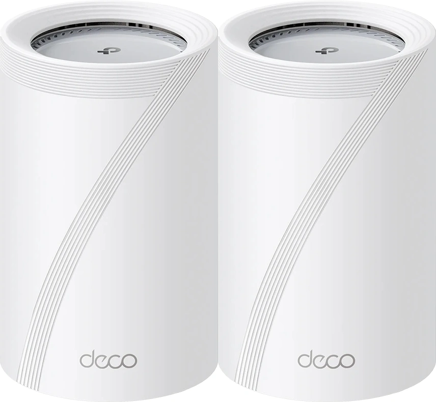 Бесшовный Mesh роутер TP-Link Deco BE65 Pro (DECO BE65 PRO(2-PACK)) BE9300 100/1000/2500/5000BASE-T белый (упак.:2шт)