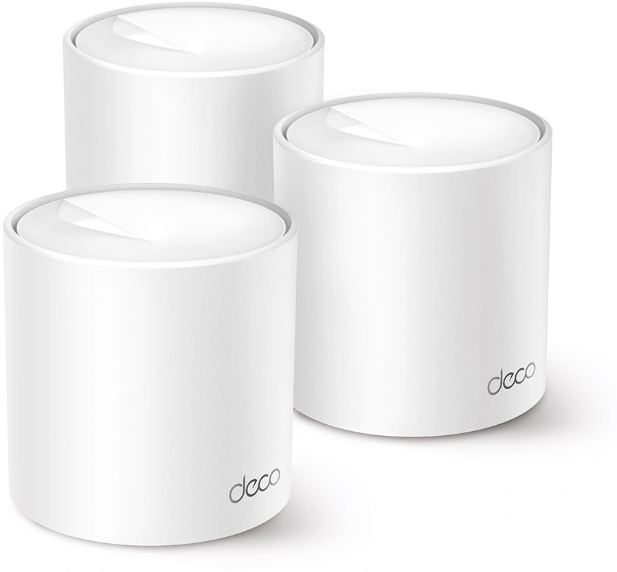 Бесшовный Mesh роутер TP-Link Deco X50 Pro (DECO X50 PRO(3-PACK)) AX3000 100/1000/2500BASE-T белый (упак.:3шт)