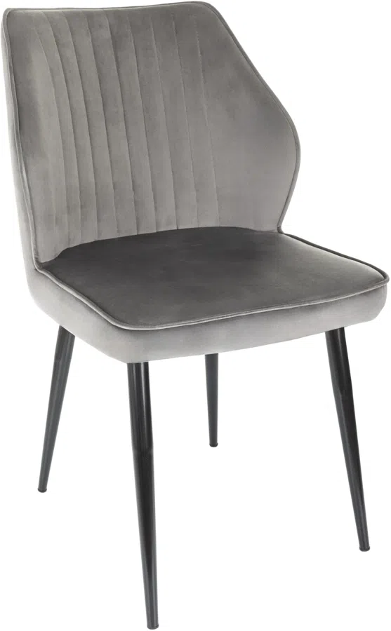 Стул для дома Бюрократ CH-K5 т.серый Holland 18 металл черный на ножках (CH-K5_1/HL18)