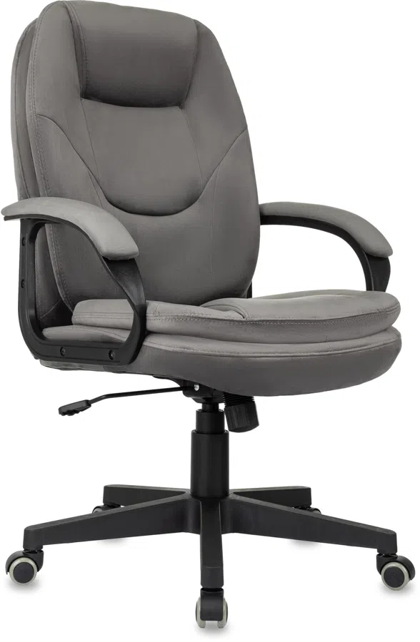 Кресло руководителя Бюрократ CH-668 темно-серый Holland 18 крестов. пластик