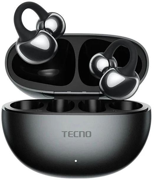 Гарнитура внутриканальные Tecno OW01 серый беспроводные bluetooth клипса (OW01 GREY)