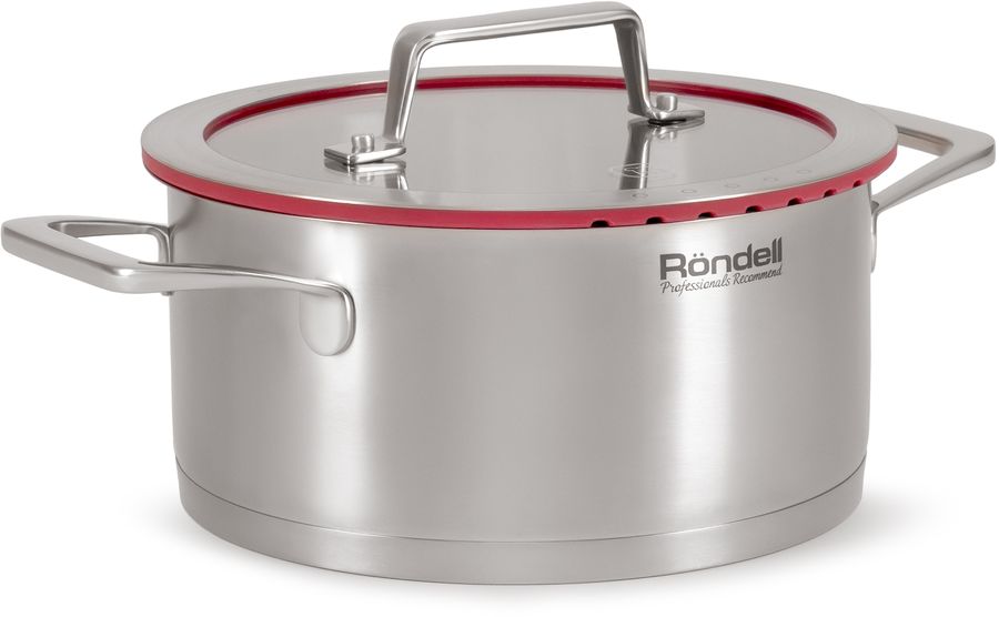 Кастрюля Rondell Verter RDS-2029 2.6л. d=20см (с крышкой) стальной