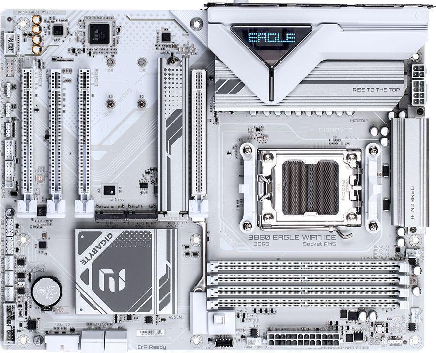 Материнская плата Gigabyte B850 EAGLE WF7 ICE SocketAM5 AMD B850 4xDDR5 ATX AC`97 8ch(7.1) 2.5Gg RAID+HDMI+DP