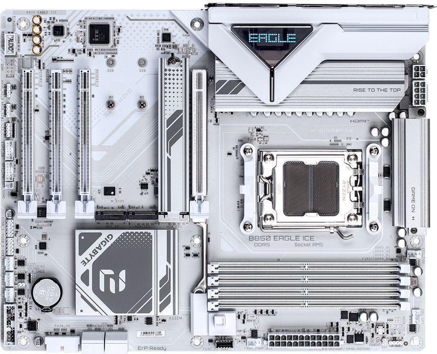 Материнская плата Gigabyte B850 EAGLE ICE SocketAM5 AMD B850 ATX AC`97 8ch(7.1) 2.5Gg RAID+HDMI+DP