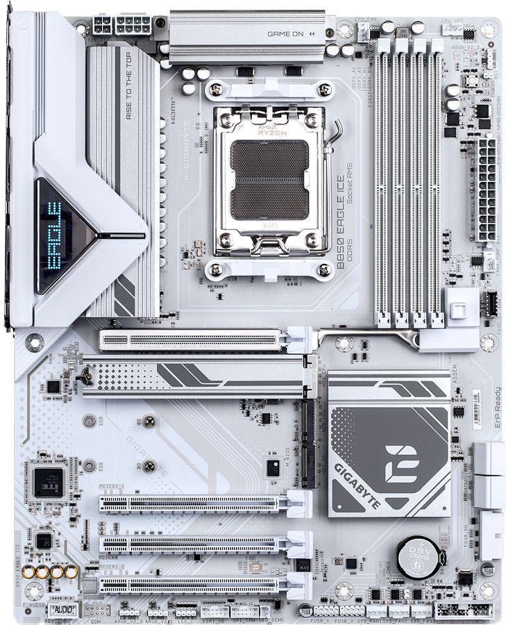 Материнская плата Gigabyte B850 EAGLE ICE Socket AM5 AMD B850 4xDDR5 ATX AC`97 8ch(7.1) 2.5Gg RAID+HDMI+DP