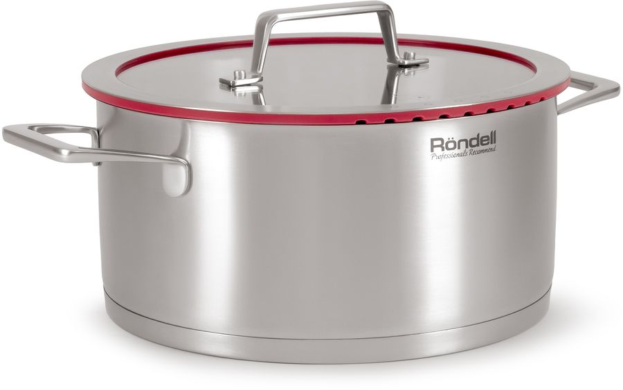 Кастрюля Rondell Verter RDS-2030 4.7л. d=24см (с крышкой) стальной