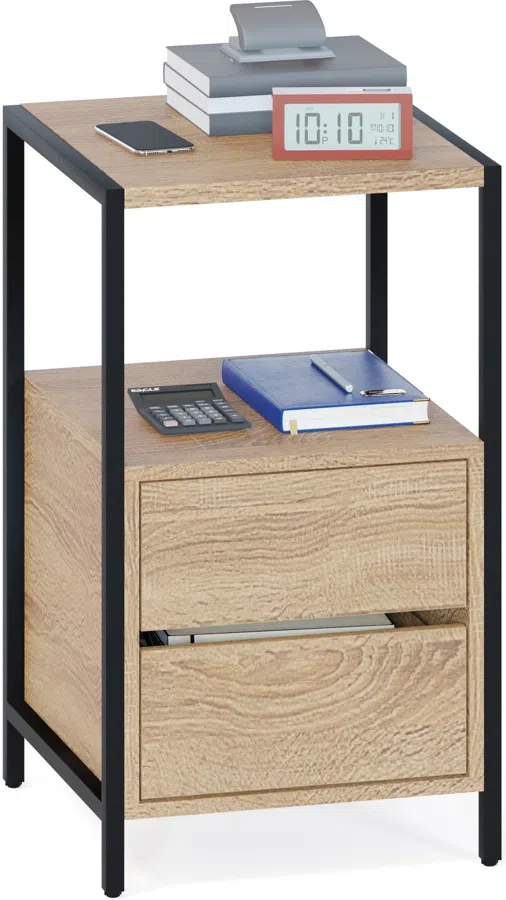 Тумба Сокол КТ-400 приставная 437x449x755мм дуб сонома (00-00016108)