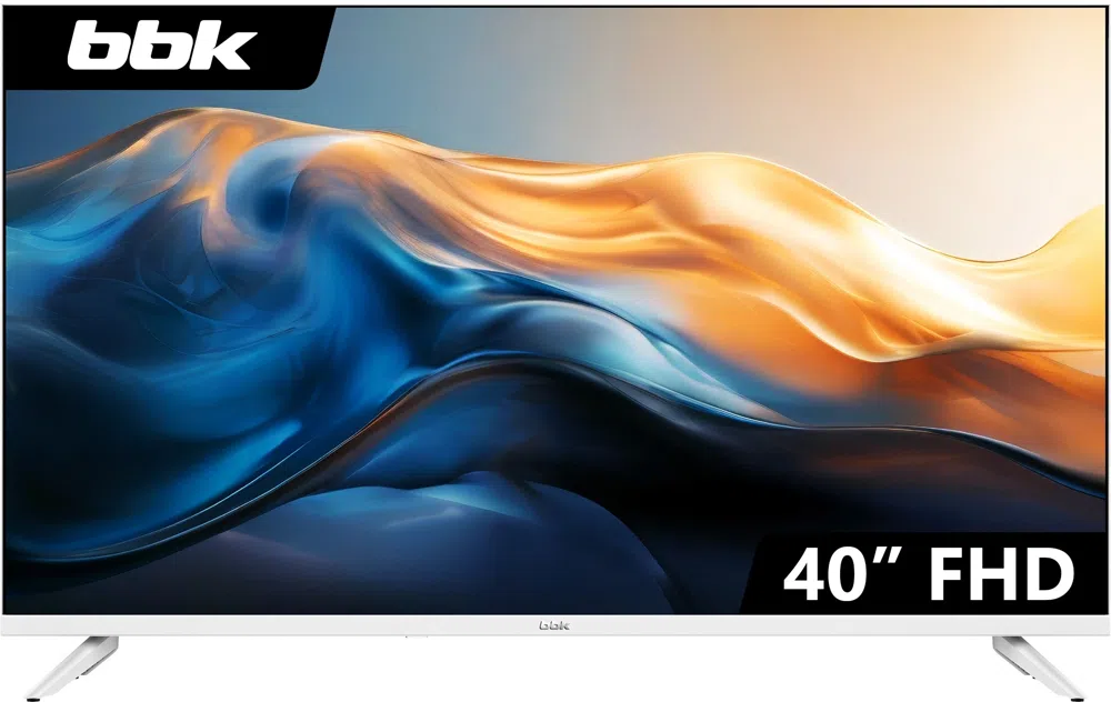 Телевизор LED BBK 40" 40LEM-1041/FTS2C (W) Frameless белый FULL HD 60Hz DVB-T2 DVB-C DVB-S2 USB (RUS)