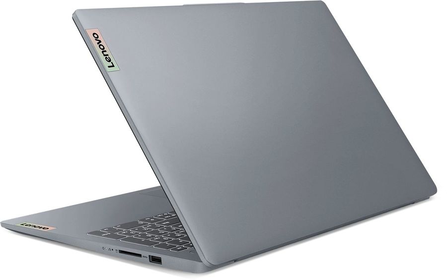 Ноутбук Lenovo IdeaPad Slim 3 15IRH8 Core i7 13620H 16Gb SSD512Gb Intel UHD Graphics 15.6" IPS FHD (1920x1080) без ОС grey WiFi BT Cam (83EM00H6IN)