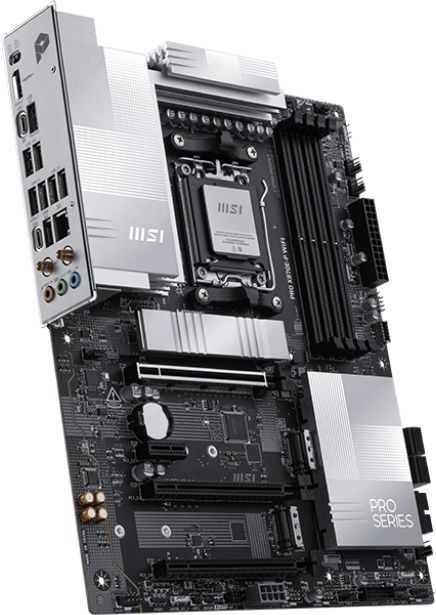 Материнская плата MSI PRO X870E-P WIFI Socket AM5 AMD X870E 4xDDR5 ATX AC`97 8ch(7.1) 5Gigabit RAID+HDMI