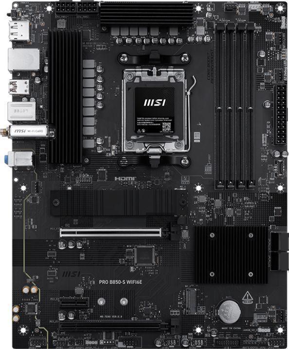 Материнская плата MSI PRO B850-S WIFI6E Socket AM5 AMD B850 4xDDR5 ATX AC`97 8ch(7.1) 2.5Gg RAID+HDMI+DP