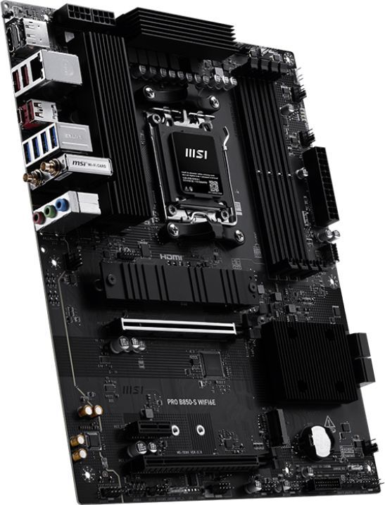 Материнская плата MSI PRO B850-S WIFI6E Socket AM5 AMD B850 4xDDR5 ATX AC`97 8ch(7.1) 2.5Gg RAID+HDMI+DP