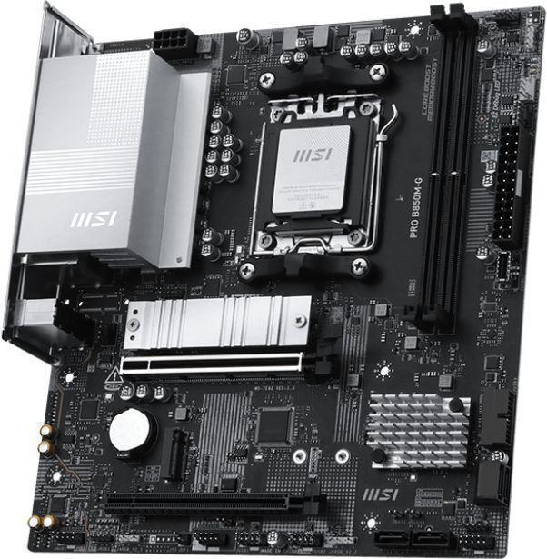 Материнская плата MSI PRO B850M-G Socket AM5 AMD B850 2xDDR5 mATX AC`97 8ch(7.1) 5Gigabit RAID+HDMI+DP
