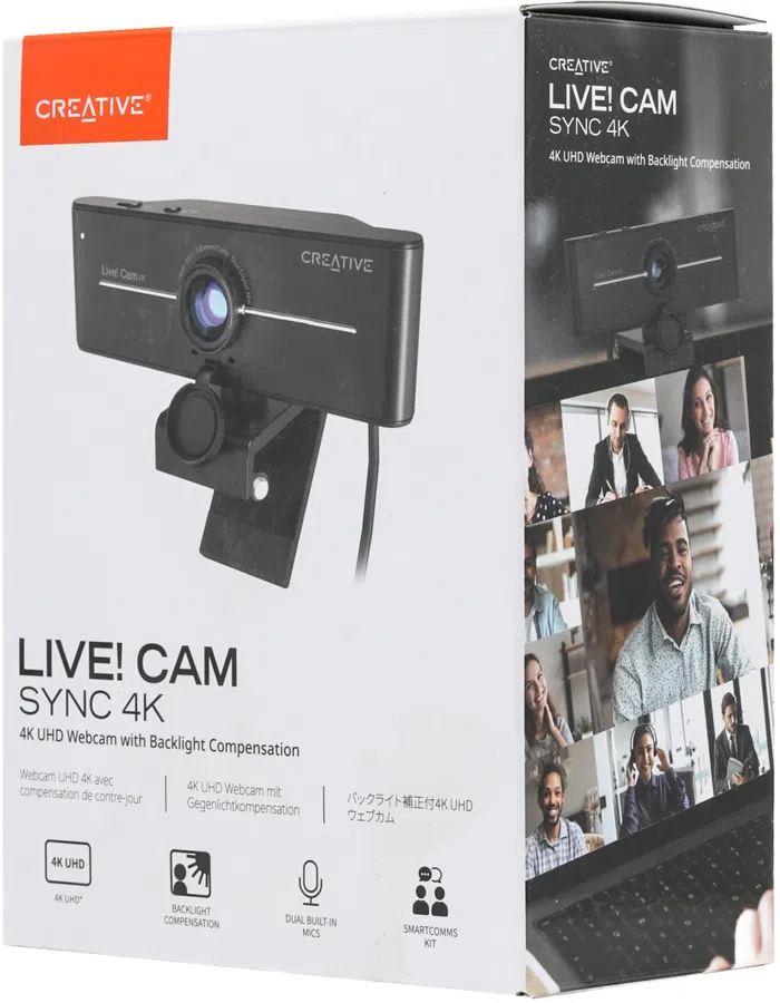 Камера Web Creative Live! Cam 4K VF0990 черный 8Mpix (3840x2160) USB2.0 с микрофоном (73VF099000000)