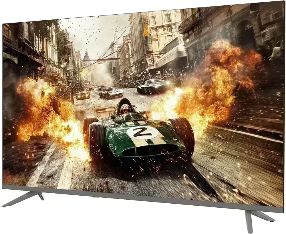 Телевизор LED Sber 43" SDX-43F2014 Салют ТВ Frameless серый FULL HD 60Hz DVB-T DVB-T2 DVB-C DVB-S DVB-S2 USB WiFi Smart TV (RUS)