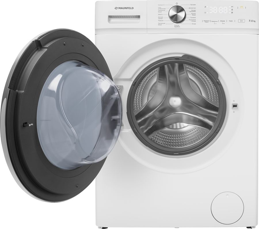 Стиральная машина Maunfeld MFWM127IWH053 класс: A+++ загр.фронтальная макс.:7кг белый инвертор