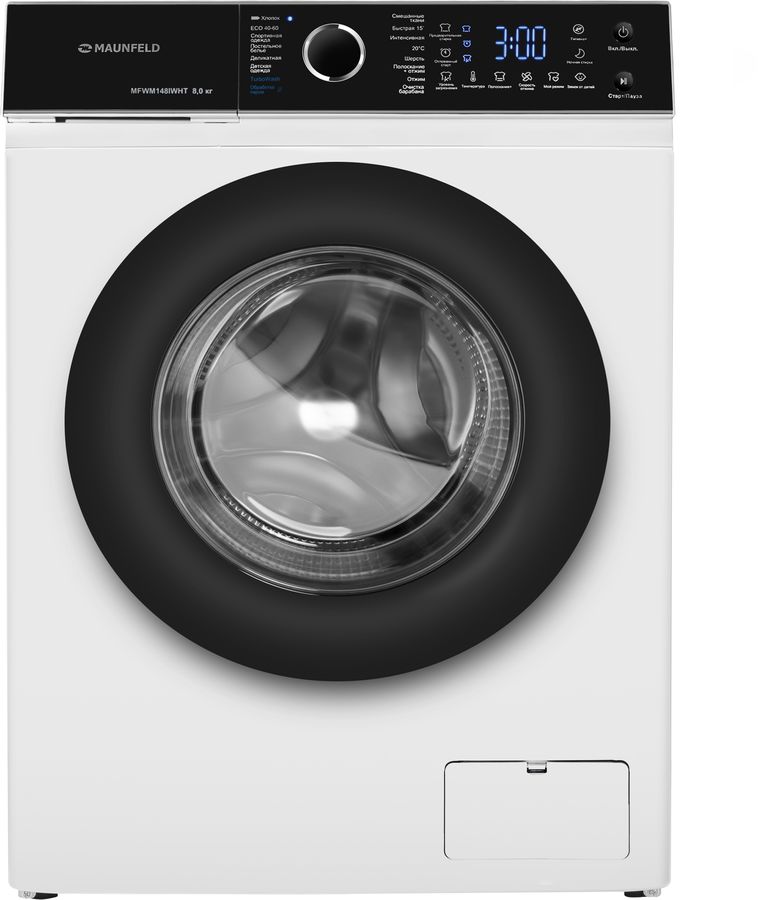 Стиральная машина Maunfeld MFWM148IWHT класс: A+++ загр.фронтальная макс.:8кг белый инвертор
