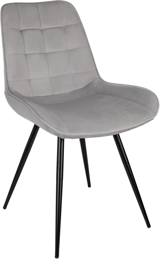 Стул для дома Бюрократ CH-K2 св.серый Holland 09 металл черный на ножках (CH-K2_1/HL09)