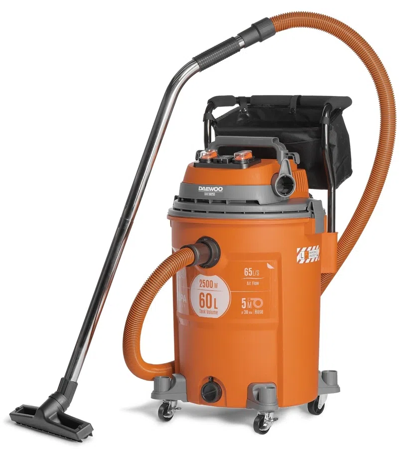 Строительный пылесос Daewoo DAVC 2000S 1500Вт (уборка: сухая/сбор воды/выдув) оранжевый