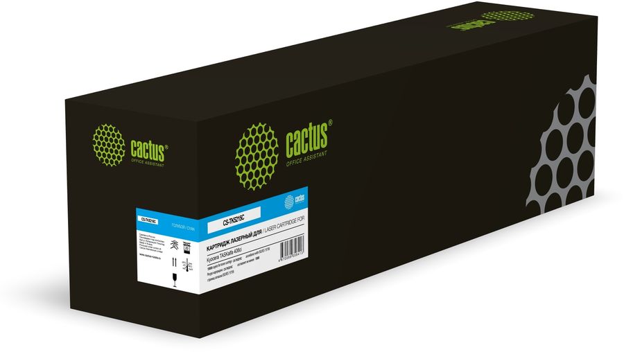 Картридж лазерный Cactus CS-TK5215C голубой (15000стр.) для Kyocera TASKalfa 406ci с чипом