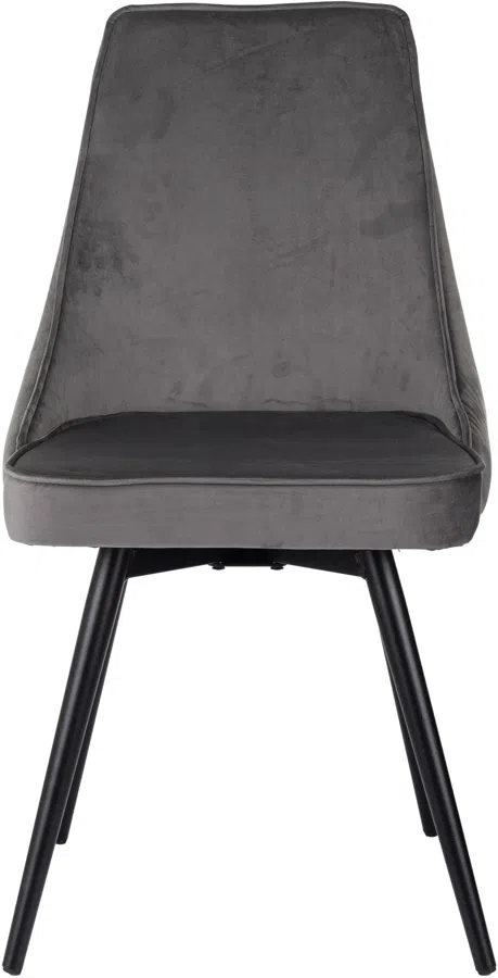 Стул для дома Бюрократ CH-K4_SP с повор.мех. т.серый Holland 18 металл черный на ножках (CH-K4_1/SP/HL18)