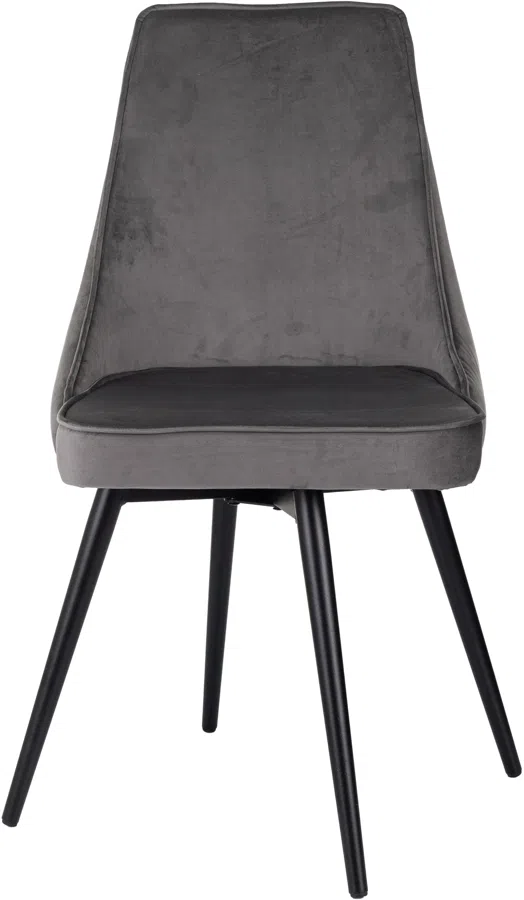 Стул для дома Бюрократ CH-K4_SP с повор.мех. т.серый Holland 18 металл черный на ножках (CH-K4_1/SP/HL18)