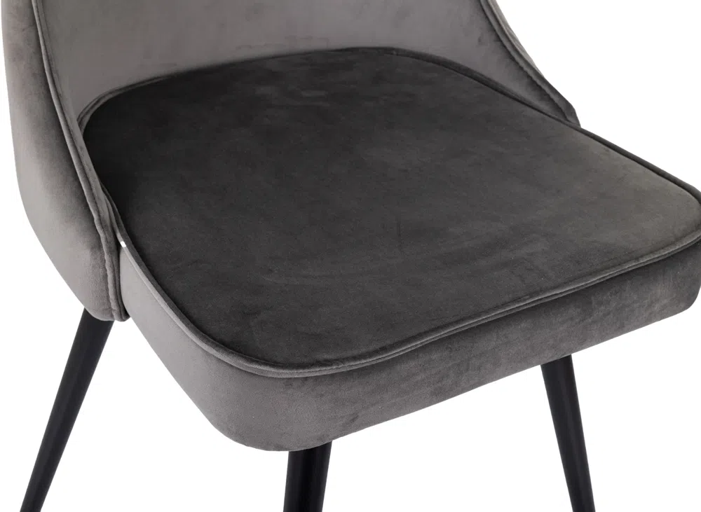 Стул для дома Бюрократ CH-K4_SP с повор.мех. т.серый Holland 18 металл черный на ножках (CH-K4_1/SP/HL18)