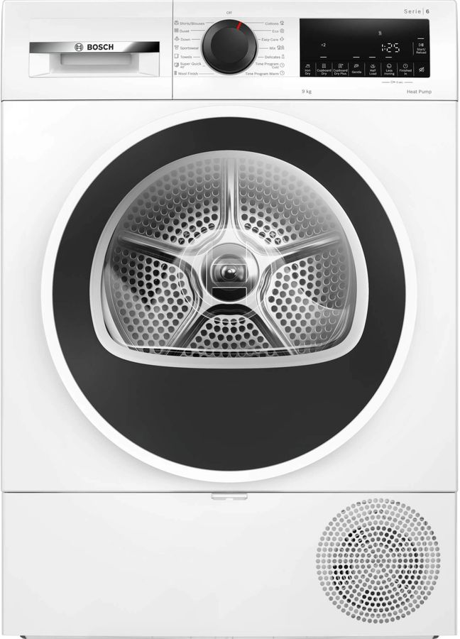 Сушильная машина Bosch Serie 6 WQG24101BY пан.англ. кл.энер.:D макс.загр.:9кг белый