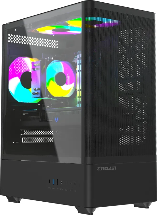 ПК Teclast G03 i5 14400F (2.5) 32Gb SSD1Tb RTX5060TI 8Gb Windows 11 Pro GbitEth WiFi BT 500W черный (G03 14400F32G1T5060T8BKRU)