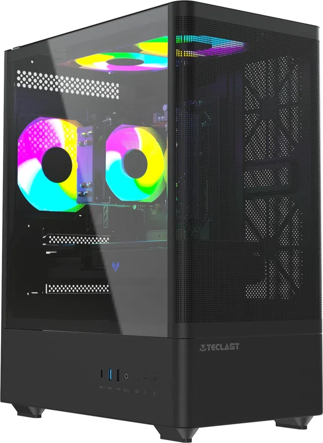 ПК Teclast G03 Ryzen 5 7500F (3.7) 32Gb SSD1Tb RTX5060TI 8Gb Windows 11 Pro GbitEth WiFi BT 500W черный (G03 7500F32G1T5060T8BKRU)