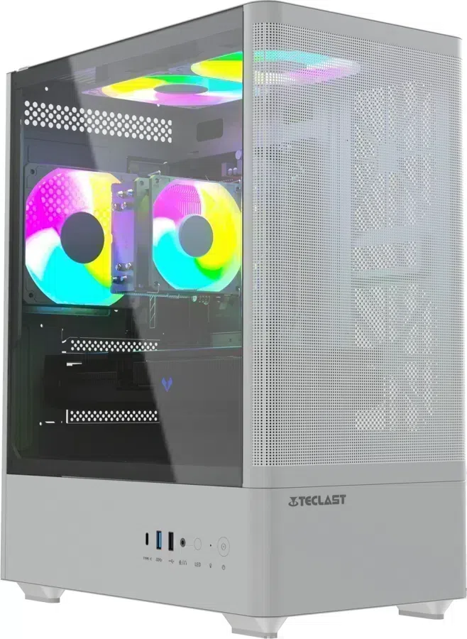 ПК Teclast G03 Ryzen 5 7500F (3.7) 32Gb SSD1Tb RTX5060TI 8Gb Windows 11 Pro GbitEth WiFi BT 500W белый (G03 7500F32G1T5060T8WKRU)