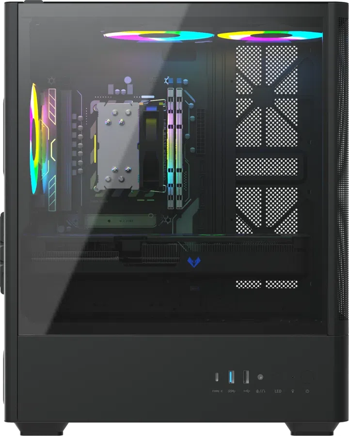 ПК Teclast G03 Ryzen 7 7700 (3.8) 32Gb SSD1Tb RTX5060TI 8Gb Windows 11 Pro GbitEth WiFi BT 500W черный (G03 770032G1T5060T8BKRU)