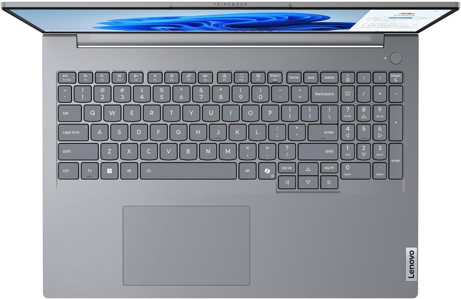 Ноутбук Lenovo Thinkbook 16 G8 IAL Core Ultra 7 255H 16Gb SSD512Gb Intel Arc 140T 16" IPS WUXGA (1920x1200) без ОС grey WiFi BT Cam Bag (21SK0030GQ)