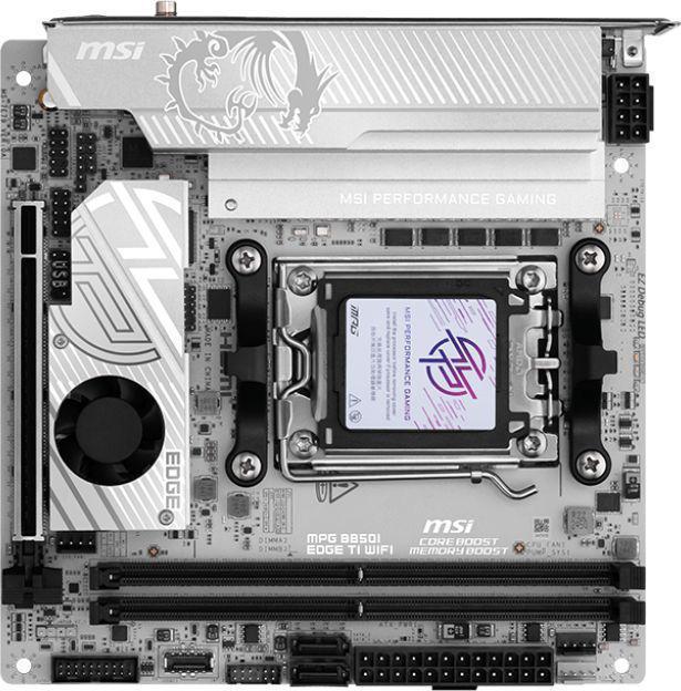 Материнская плата MSI MPG B850I EDGE TI WIFI Socket AM5 AMD B850 2xDDR5 mini-ITX AC`97 8ch(7.1) 5Gigabit RAID+HDMI