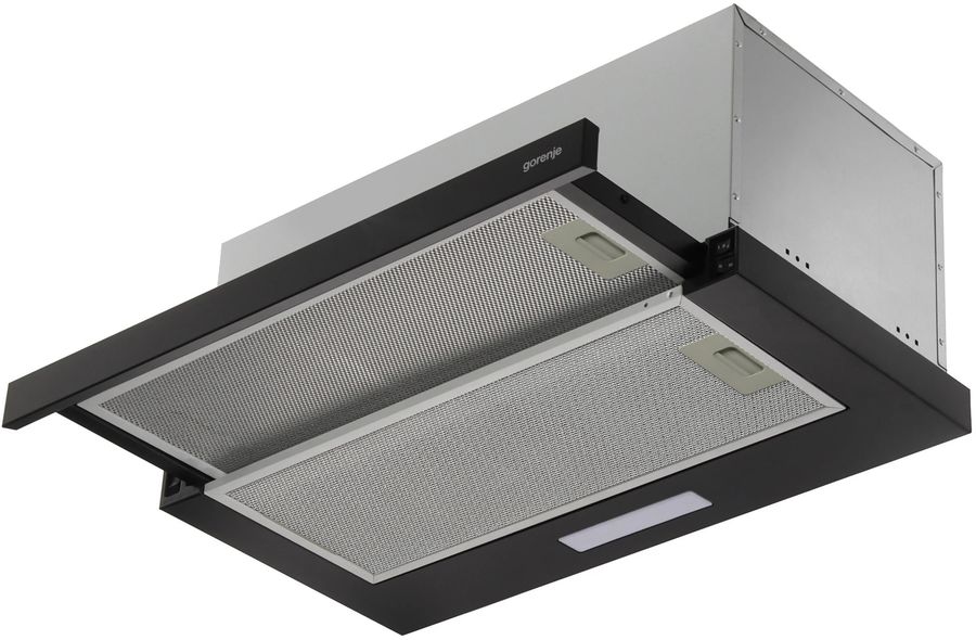 Вытяжка встраиваемая Gorenje TH60E6XB серебристый управление: кнопочное (1 мотор)