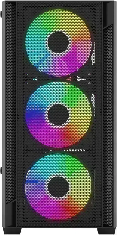 Корпус Bloody CC-124 черный без БП mATX 8x120mm 2xUSB2.0 1xUSB3.0 audio bott PSU