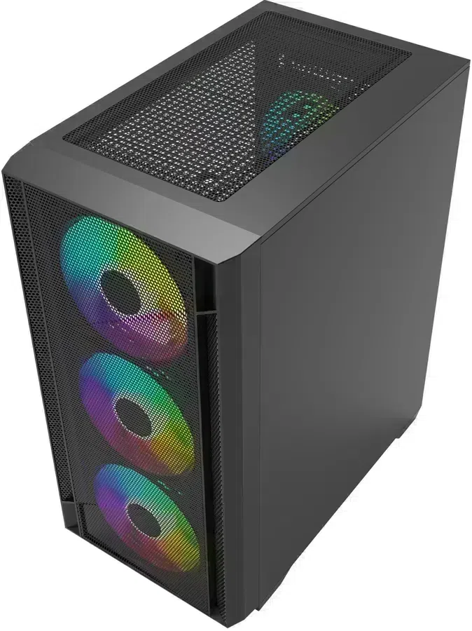 Корпус Bloody CC-124 черный без БП mATX 8x120mm 2xUSB2.0 1xUSB3.0 audio bott PSU