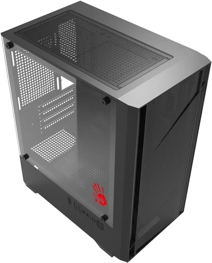 Корпус Bloody CC-124 черный без БП mATX 8x120mm 2xUSB2.0 1xUSB3.0 audio bott PSU